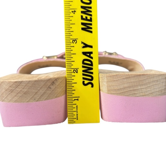 DR. SCHOLL'S Original Wooden Slide Exercise Sandal X Kate Spade Pink Shoe Size 9 - Picture 7 of 14